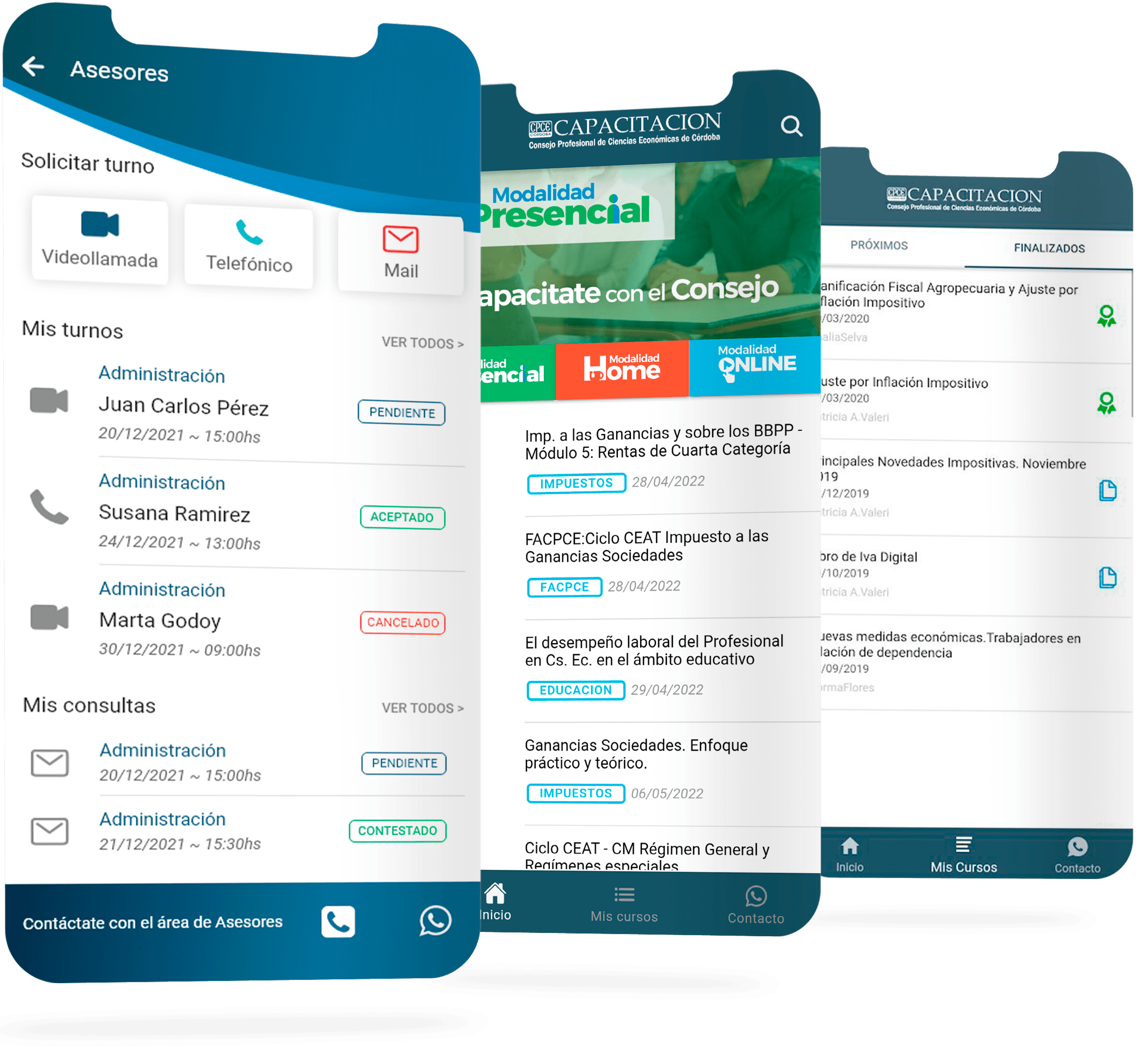 CPCE Asesores project screenshot