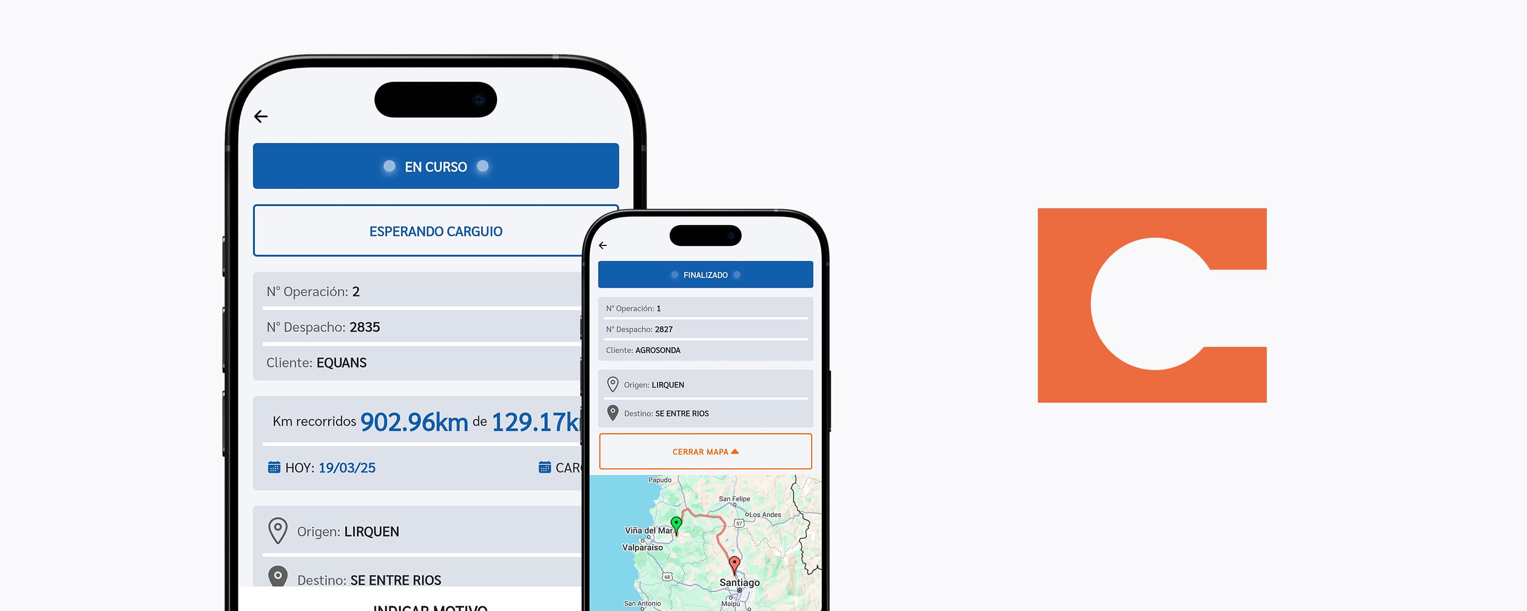 Control logístico integrado al sistema de Javier Cortes Ingeniería de Transportes