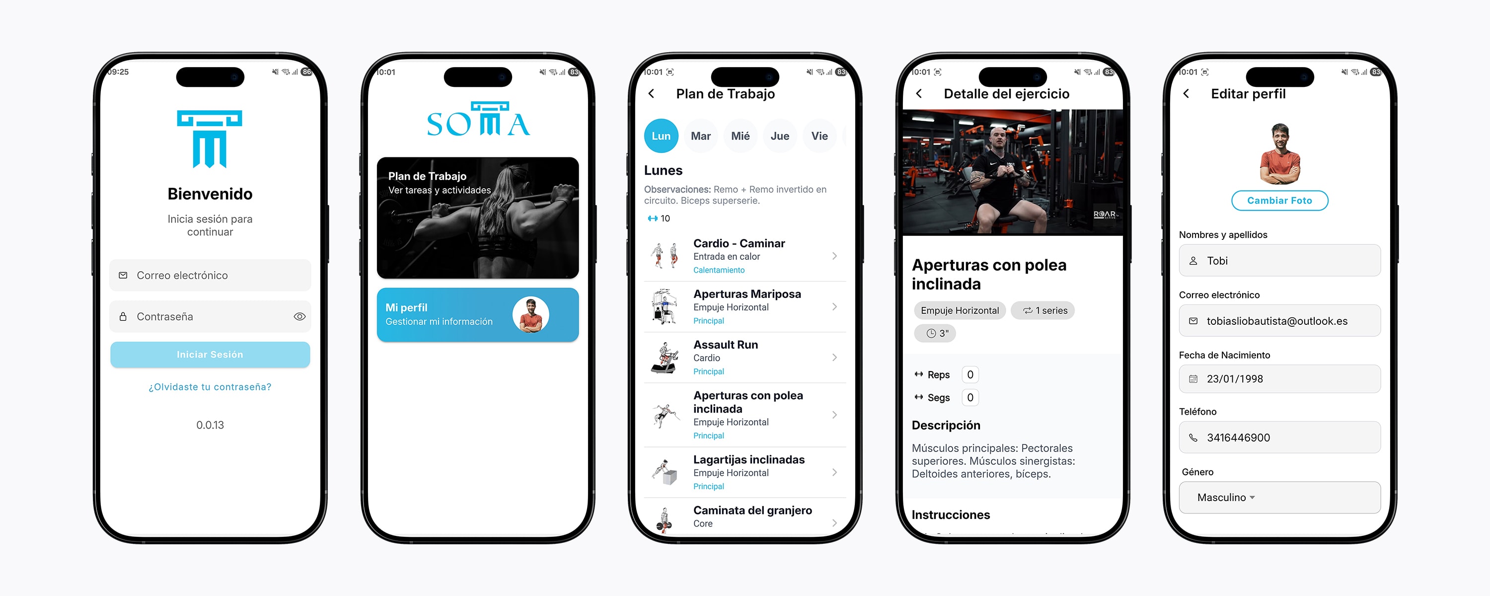 Tu entrenamiento personalizado en una sola app Screenshot 2