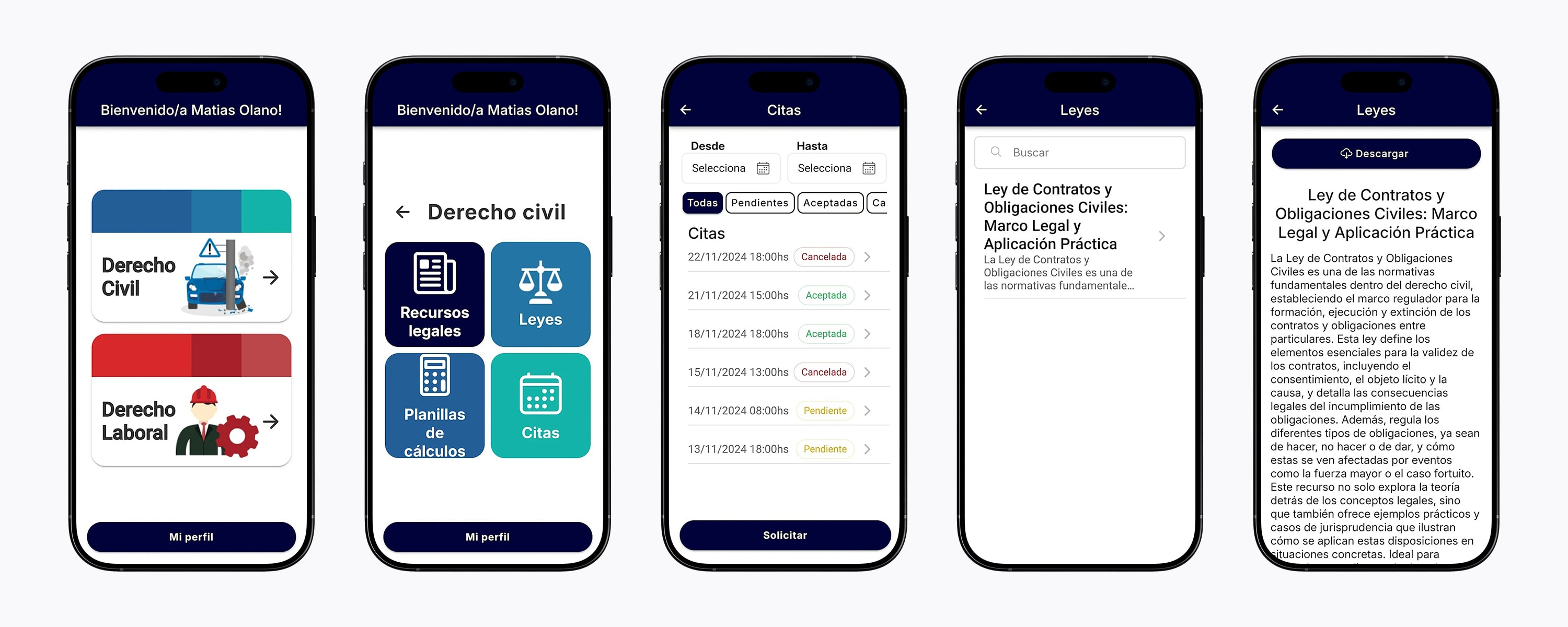 Tu Asistente Legal en el Bolsillo Screenshot 2