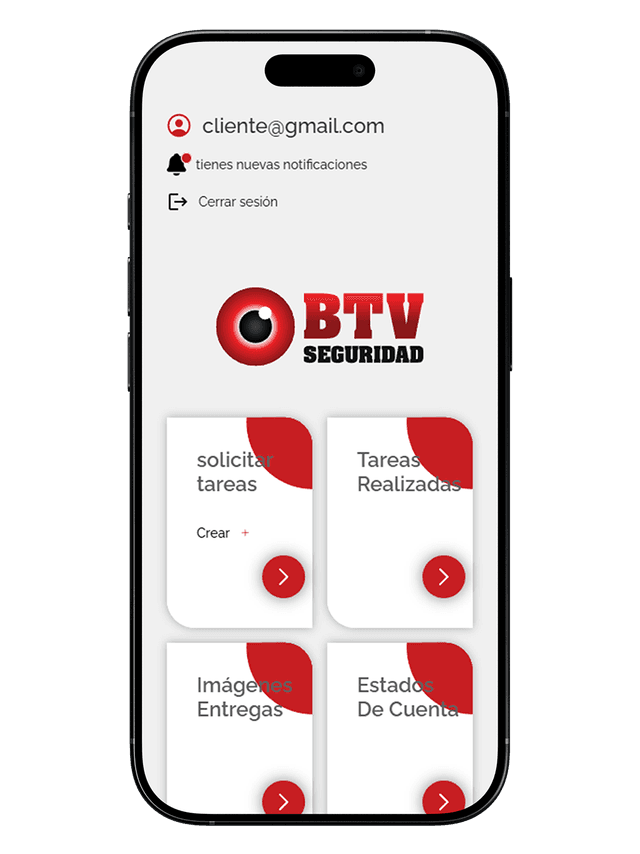 Gestión digital de tareas y controles de seguridad UI 1