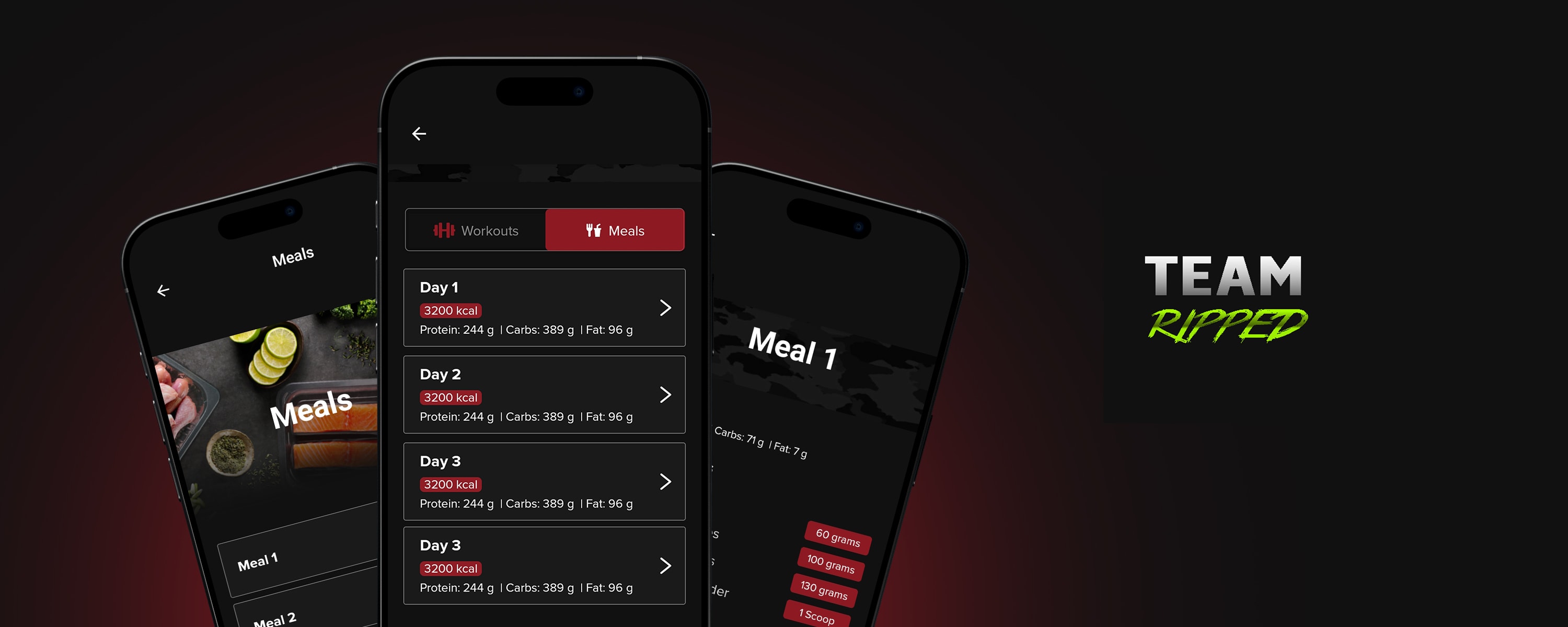 Entrenamiento y nutrición en una sola app Screenshot 1