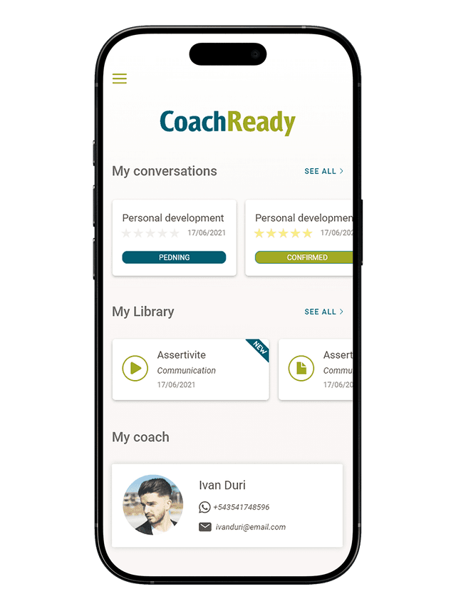 Tu programa de coaching, siempre al alcance UI 1