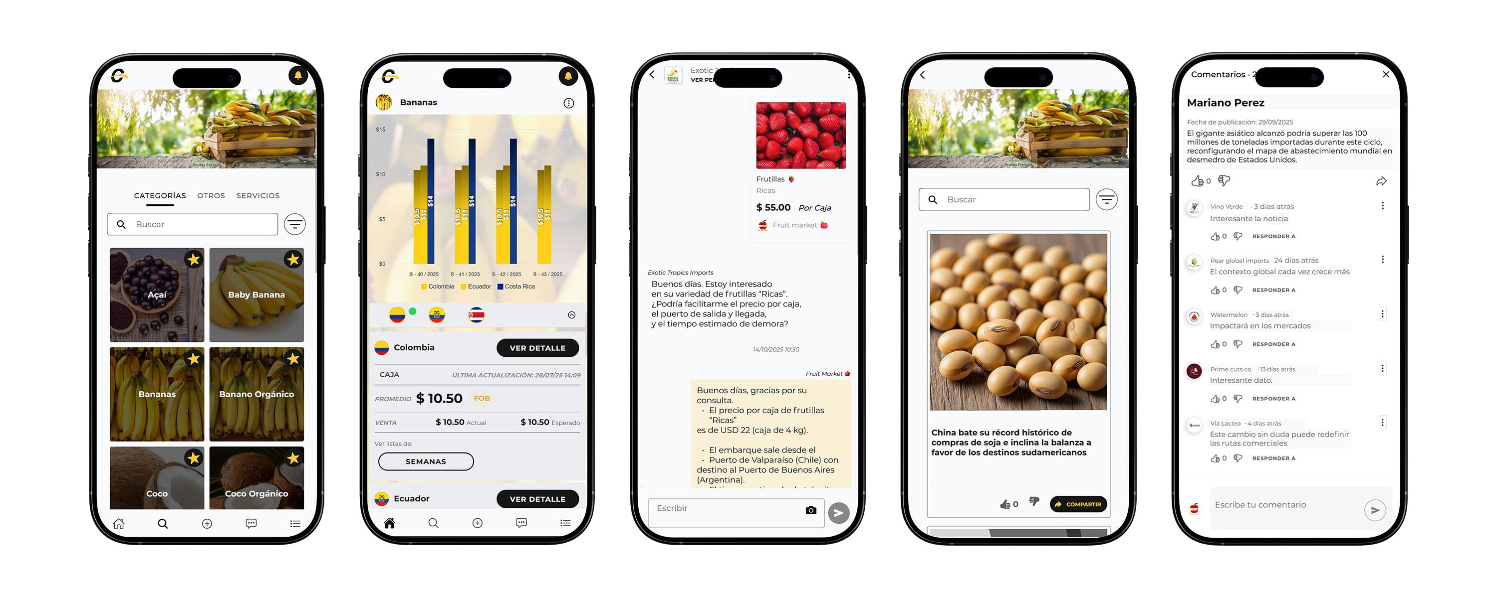 Plataforma que conecta compradores y vendedores del sector comercial Screenshot 2